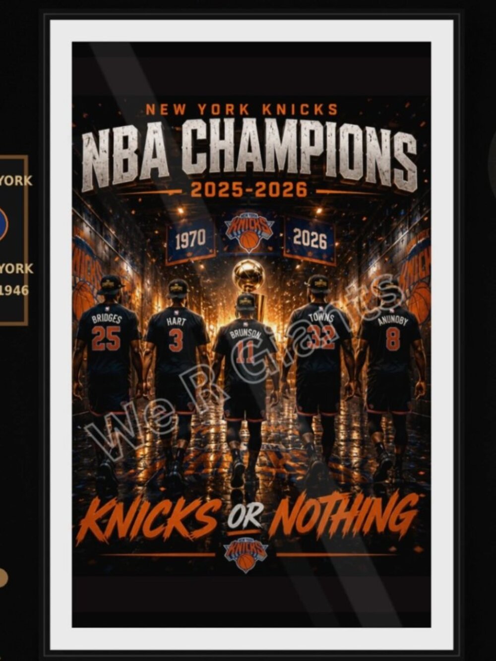 New York Knicks Championship Art 11x17
